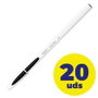 BIC Cristal UP Bolígrafo de Tinta de Aceite Negro (Set de 20) units
